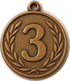 Platz 3 Medaille
